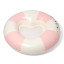 Sunnylife Luxe Tube Pool Ring - Stole My Heart Pink Stripe angle