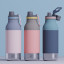 Asobu Vacuum Insulated Barky Buddy 3-in-1 Bottle - Pastel Blue