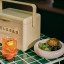 Fieldbar Mini Bar, 4L - Safari White on table with drinks