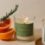 Amanda Jayne Kitchen Corner Lemongrass, Rosemary & Pink Grapefruit Glass Candle, 220g on the table