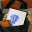 Growing Paper Girl On The Beach Notebook in a bag