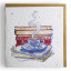Growing Paper Coffee and Books Greeting Card