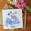 Growing Paper Gardening Greeting Card on the table