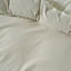 Linen House Macey Artichoke Duvet Cover Set - King detail on the bed