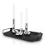 Eva Solo Serving Tray, 43cm - Black detail with candles