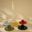 Alkaline Beaded Dinner Candle Holder - Sage Green