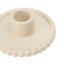 Alkaline Beaded Dinner Candle Holder - Nude