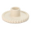 Alkaline Beaded Dinner Candle Holder - Nude