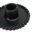 Alkaline Beaded Dinner Candle Holder - Black