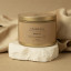Chard & Co Merlot Scented Candle in Travel Tin, 200g on a decorative rock