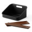 Umbra Bellwood Organiser - Black & Walnut angle