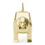 Umbra Dachsie Ring Holder - Brass angle