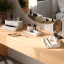Umbra Large Glam Organiser - White & Grey on the dressing table