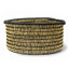 Gone Rural Medium Lindi Storage Basket - Smoke & Black