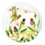 Maxwell & Williams Eloise Short Lyric Coupe Plate, 20cm - Gouldian Finch