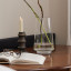 Thread Office Ribbed Wooden Candle Holder