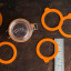 Kilner Replacement Rubber Seals for 125ml Round Clip Top Jar, Pack of 6 on the table