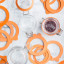 Kilner Replacement Rubber Seals for Clip Top Jars, Pack of 6 on the kitchen counter