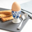 KitchenCraft Traditional Porcelain Hen Egg Cup on a tray