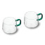 La Cafetiere Glass Mugs, Set of 2 - Green