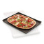 Lekue Silicone Rectangular Pizza Crisper Mat detail with pizza