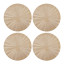 Mikasa Round Gold Placemats, Set of 4