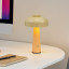 Arc & Hue Poppy Portable & Rechargeable LED Lamp - Mustard on a desk