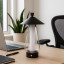 Arc & Hue Shoji Portable & Rechargeable LED Lamp - Black on a desk