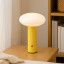 Arc & Hue Oliver Portable & Rechargeable LED Lamp - Lemon on a nightstand