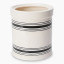 Thread Office Black Variegated Stripe Ceramic Planter
