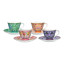 Maxwell & Williams Estelle Michaelides Mystique Tall Cups & Saucers, Set of 8 angle