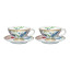 Maxwell & Williams Estelle Michaelides Mystique Espresso Cup & Saucers, Set of 4