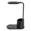 Snug Wireless Charger Pad with LED Light & Pen-Holder, 15W angle