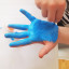 Pikkii Handprint Keychain Shrink Kit hand painted