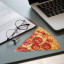 Pikkii Pizza Microfibre Glasses and Lens Cleaning Cloth on the desk