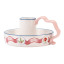 Cath Kidston Christmas Journey Holly Spot Candlestick Holder angle