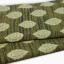 Thread Office Green Block Print Cotton Throw, 180cm x 200cm close up