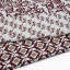 Thread Office Cinnamon Block Print Cotton Throw, 180cm x 200cm close up