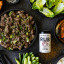 Cape Herb & Spice Korean Style BBQ Rub, 100g on the table with food
