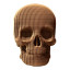 Cartonic 3D Skull Sculpture Puzzle angle