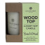 Charisma Candles Wood Top Basil & Mint Luxury Soy Candle, 250ml packaging
