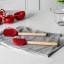 KitchenAid Birchwood Mini Spatulas, Set of 2 on the kitchen counter