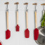 KitchenAid Birchwood Scraper Spatula with other utensils
