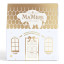 Ma Mere Confections Cream and Gold Mini Festive House