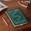Papier Off Piste Green Travel Journal on the desk