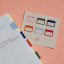 Papier Cloud Index Tabs, Set of 6 on the table