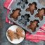 Nordic Ware Gingerbread Kids Cakelet Pan with baked gingerbread 