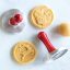 Nordic Ware Yuletide Cookie Stamps, Set of 3 with cookies