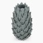 Thread Office Sea Foam Inclay Leaves Ceramic Vessel