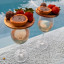 My Butchers Block Glass Toppers, Set of 4 - Large with savoury snacks